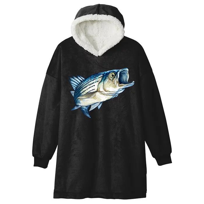 Wildlife - Striped Bass Hooded Wearable Blanket