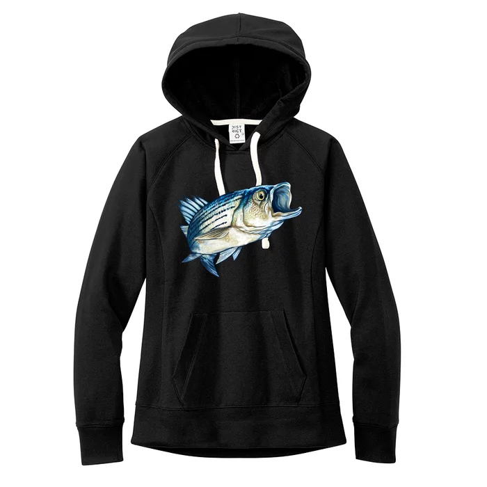 Wildlife - Striped Bass Women's Fleece Hoodie