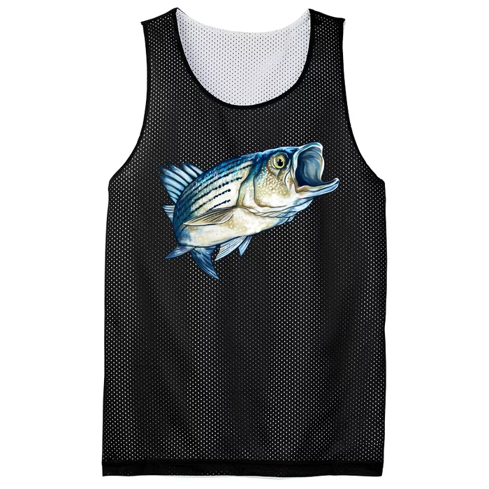 Wildlife - Striped Bass Mesh Reversible Basketball Jersey Tank