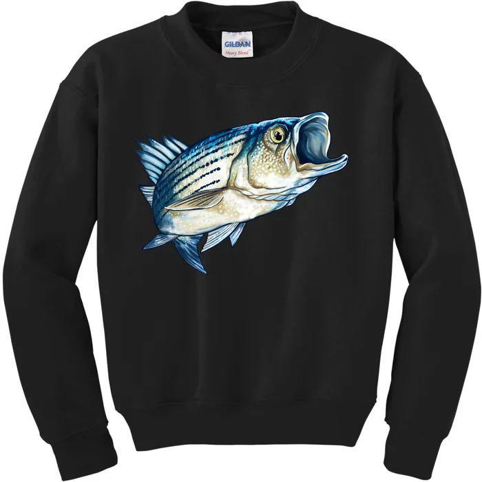 Wildlife - Striped Bass Kids Sweatshirt