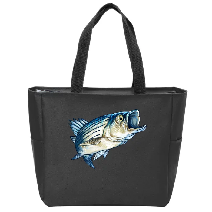 Wildlife - Striped Bass Zip Tote Bag