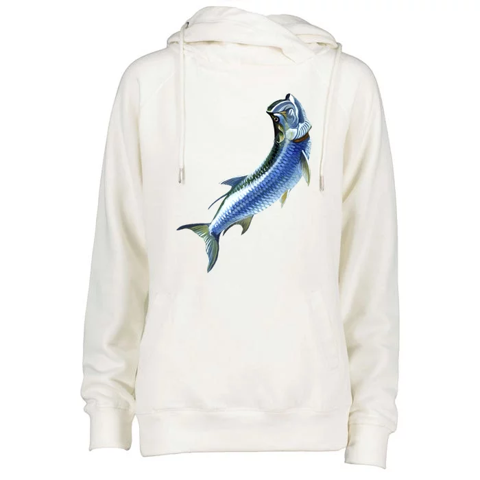 Wildlife - Tarpon Womens Funnel Neck Pullover Hood