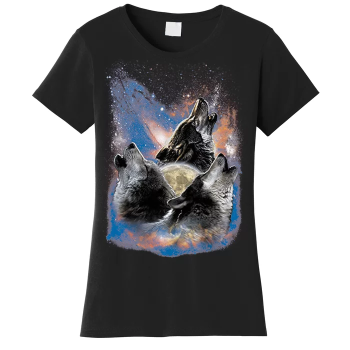 Wildlife - Three Space Wolves Women's T-Shirt