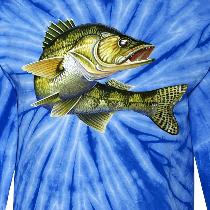 Wildlife - Walleye Tie-Dye Long Sleeve Shirt