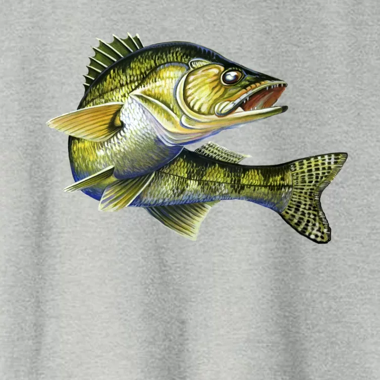 Wildlife - Walleye Women's Crop Top Tee