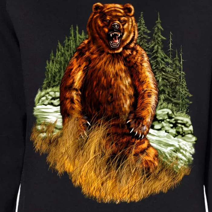 Wildlife - Wild Bear Portrait Womens California Wash Sweatshirt