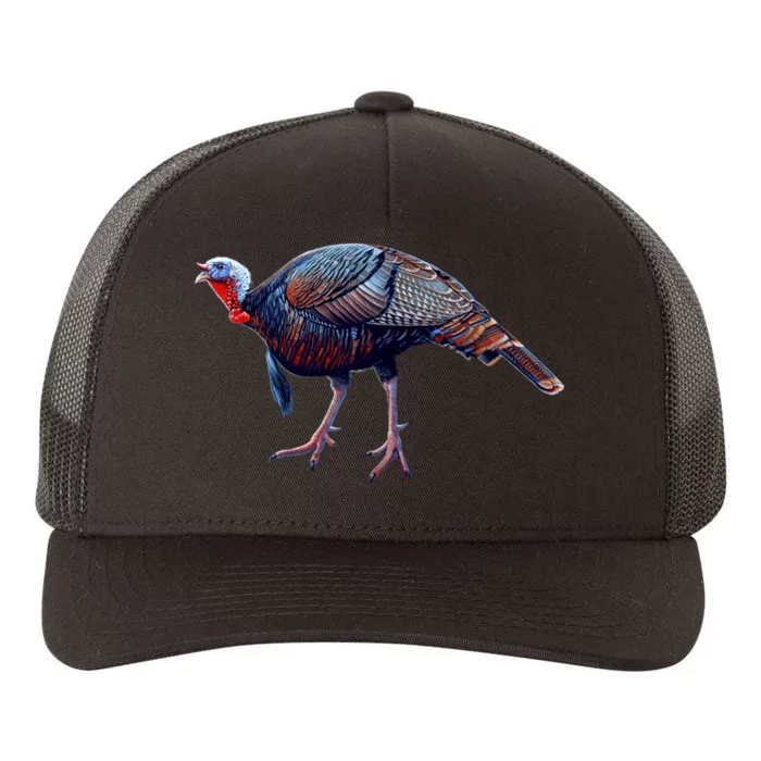 Wildlife - Wild Turky Walking Yupoong Adult 5-Panel Trucker Hat