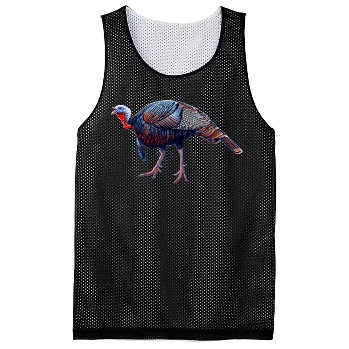 Wildlife - Wild Turky Walking Mesh Reversible Basketball Jersey Tank