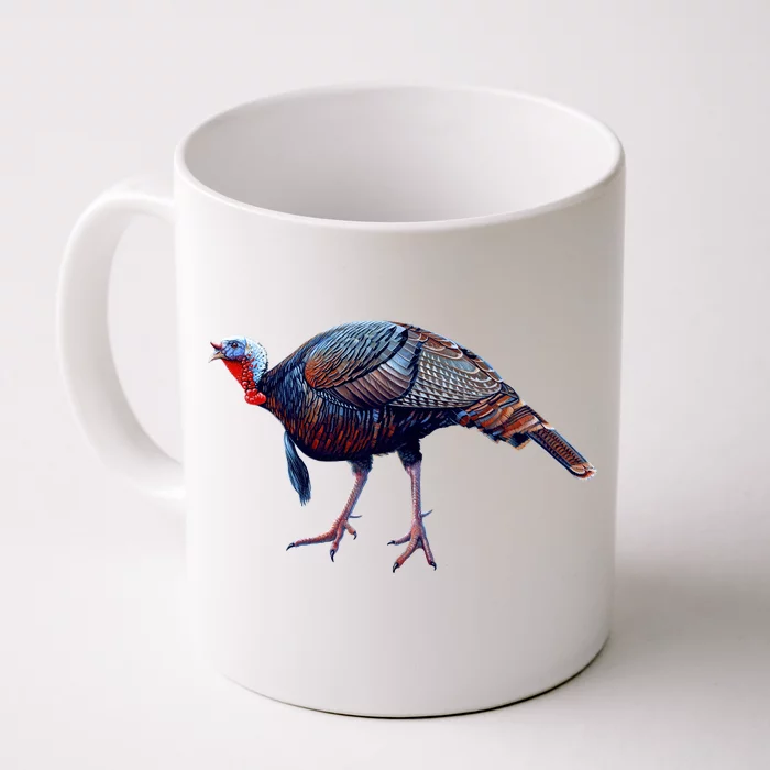 Wildlife - Wild Turky Walking Front & Back Coffee Mug