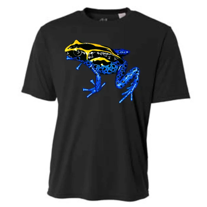 Wildlife - Yellow And Blue Frog Cooling Performance Crew T-Shirt