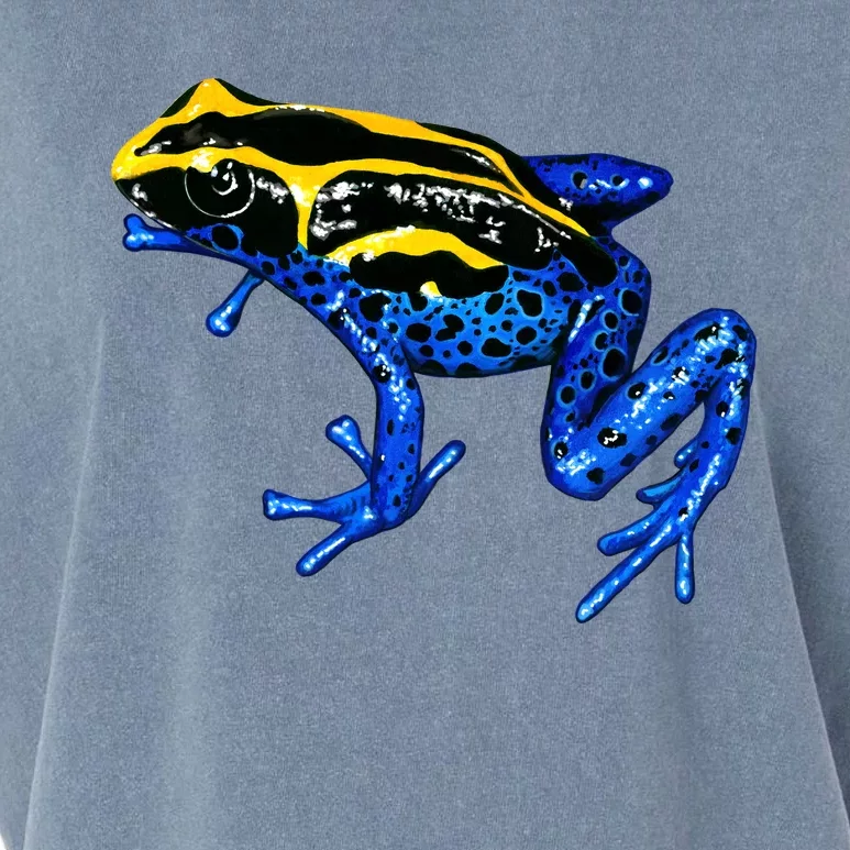 Wildlife - Yellow And Blue Frog Garment-Dyed Women's Muscle Tee