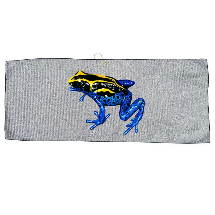 Wildlife - Yellow And Blue Frog Large Microfiber Waffle Golf Towel