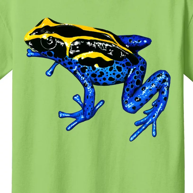 Wildlife - Yellow And Blue Frog Kids T-Shirt