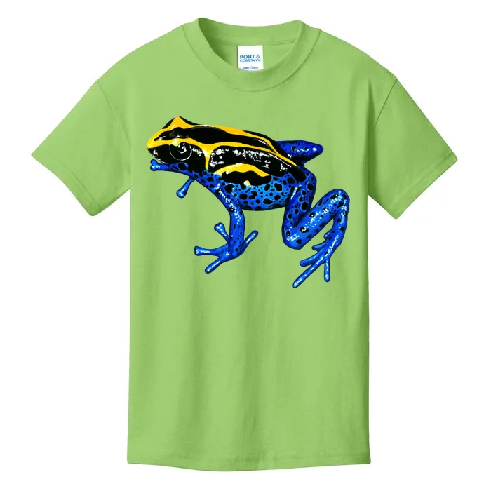 Wildlife - Yellow And Blue Frog Kids T-Shirt