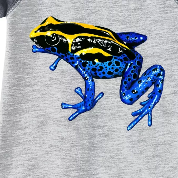 Wildlife - Yellow And Blue Frog Infant Baby Jersey Bodysuit