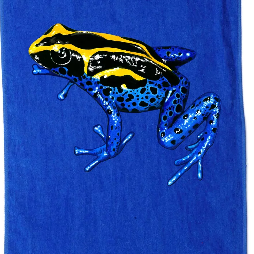 Wildlife - Yellow And Blue Frog Platinum Collection Golf Towel