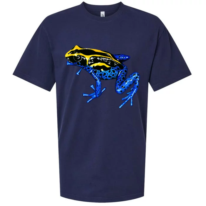 Wildlife - Yellow And Blue Frog Sueded Cloud Jersey T-Shirt