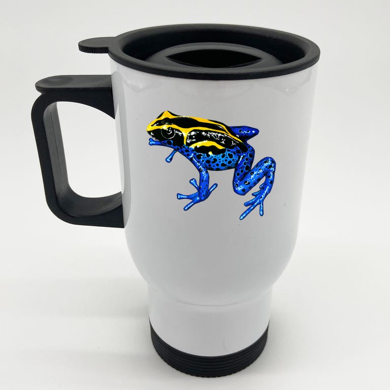 Wildlife - Yellow And Blue Frog Stainless Steel Travel Mug