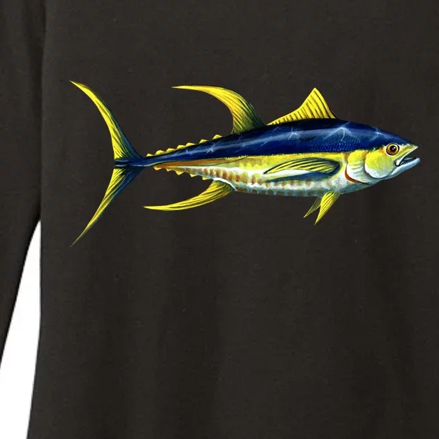 Wildlife - Yellowfin Tuna Womens CVC Long Sleeve Shirt