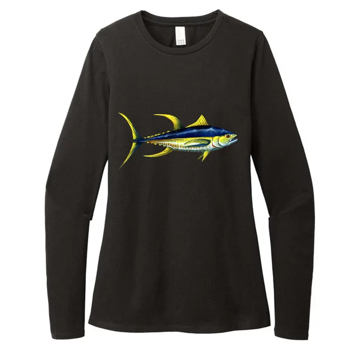 Wildlife - Yellowfin Tuna Womens CVC Long Sleeve Shirt