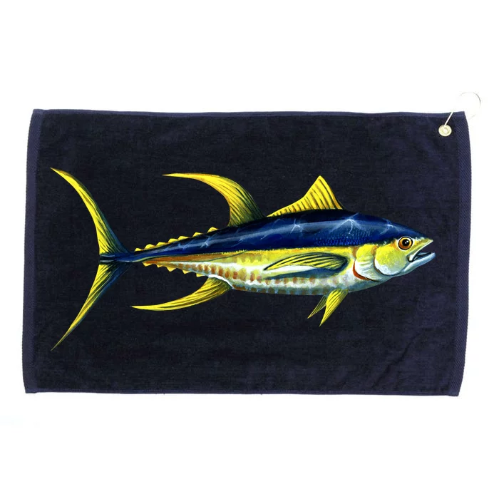 Wildlife - Yellowfin Tuna Grommeted Golf Towel