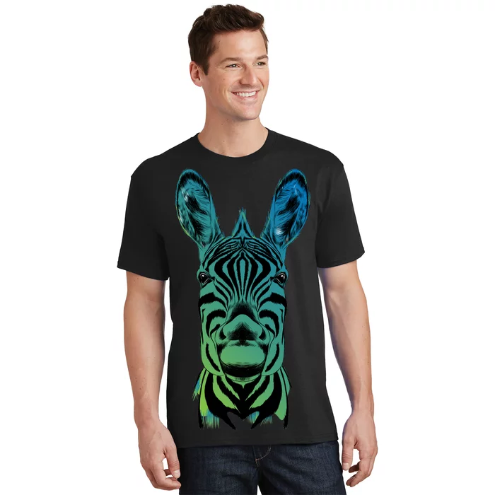 Wildlife - Zebra Head Abstract T-Shirt