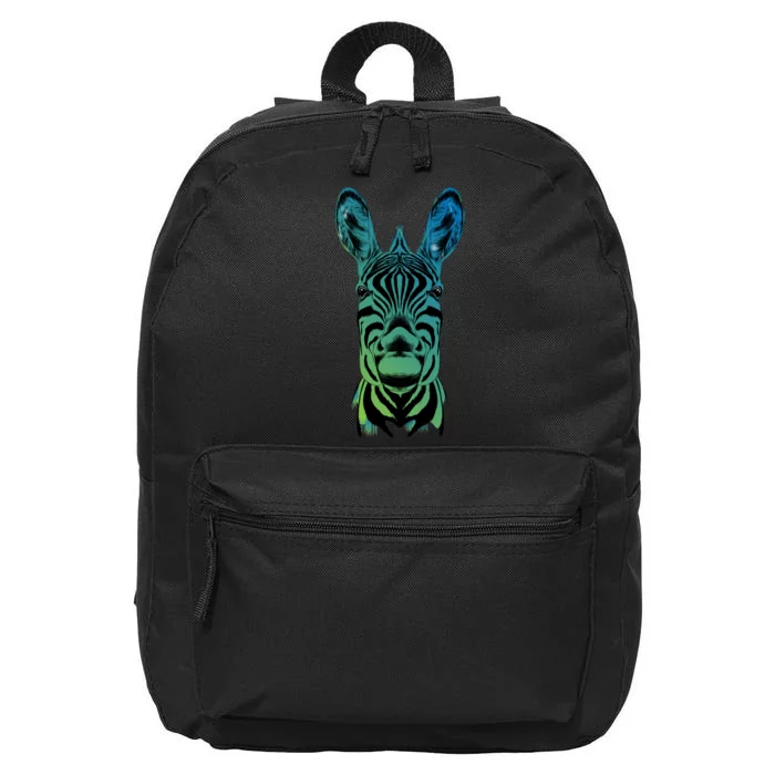 Wildlife - Zebra Head Abstract 16 in Basic Backpack