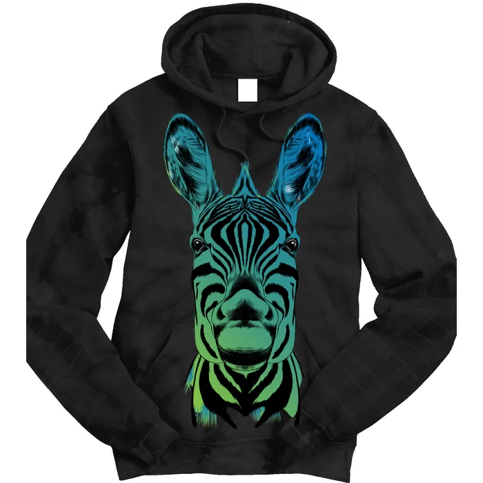 Wildlife - Zebra Head Abstract Tie Dye Hoodie