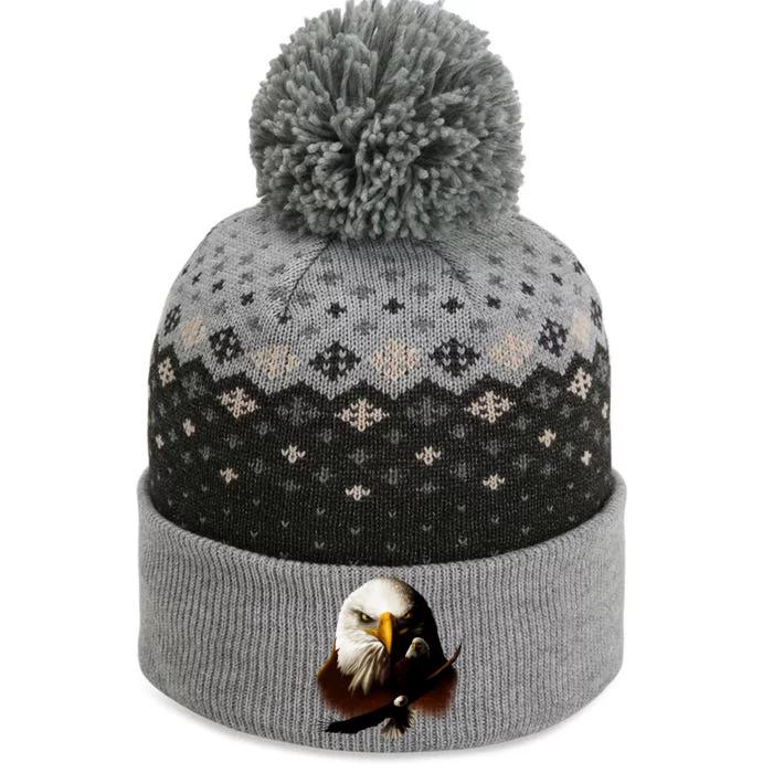 Wildlife Chopper Eagle The Baniff Cuffed Pom Beanie