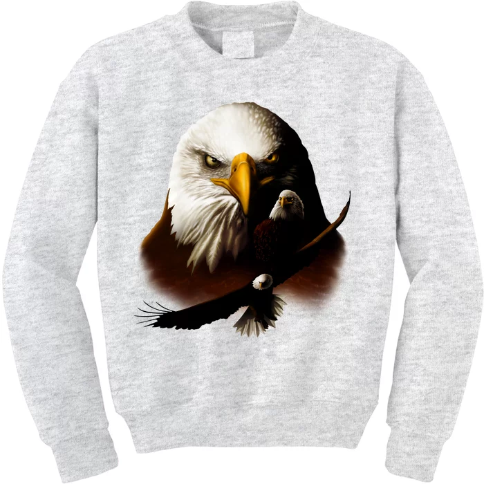 Wildlife Chopper Eagle Kids Sweatshirt