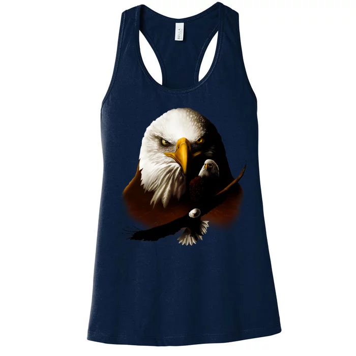 Wildlife Chopper Eagle Women's Racerback Tank