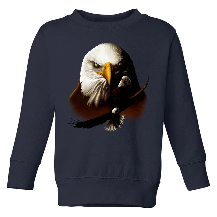 Wildlife Chopper Eagle Toddler Sweatshirt