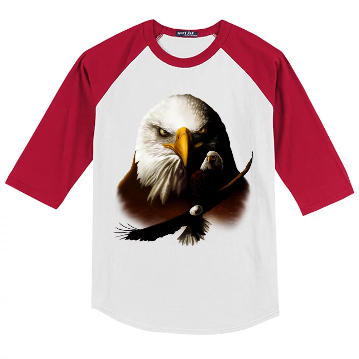 Wildlife Chopper Eagle Kids Colorblock Raglan Jersey