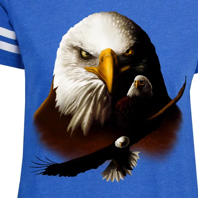 Wildlife Chopper Eagle Enza Ladies Jersey Football T-Shirt