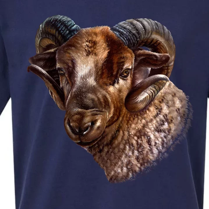 Wildlife Ram Stare Sueded Cloud Jersey T-Shirt