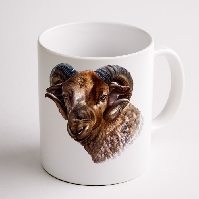 Wildlife Ram Stare Front & Back Coffee Mug