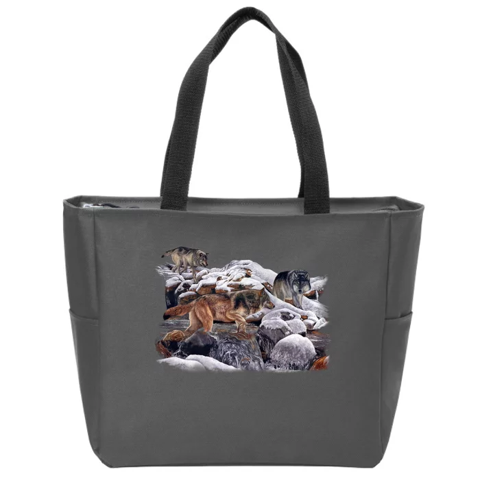 Wildlife Wolf Creek Zip Tote Bag