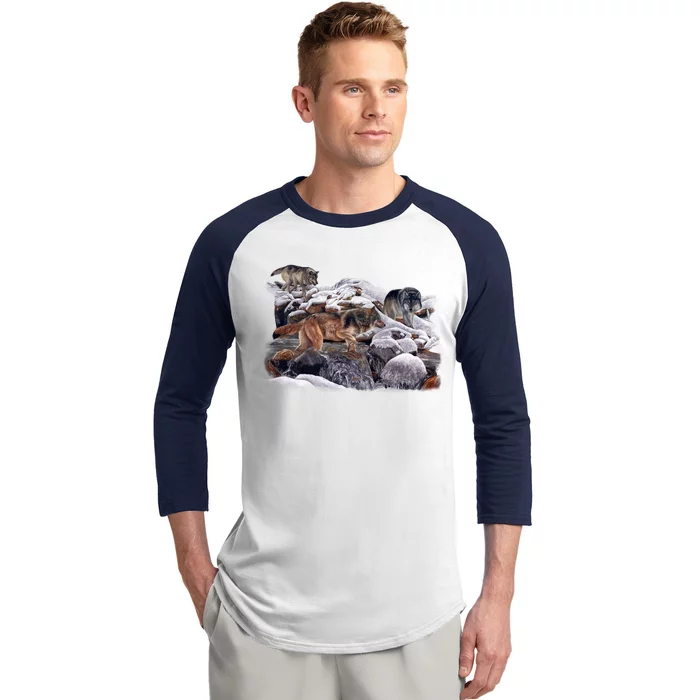 Wildlife Wolf Creek Baseball Sleeve Shirt