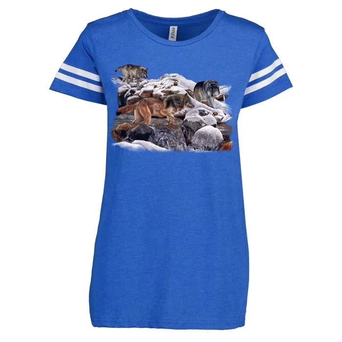 Wildlife Wolf Creek Enza Ladies Jersey Football T-Shirt