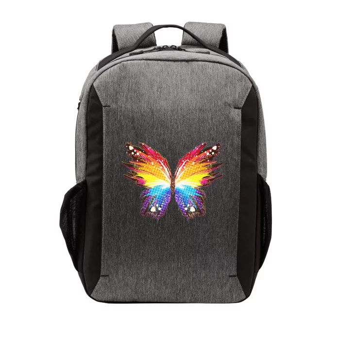 Wildly Painted Rainbow Butterfly Vector Backpack