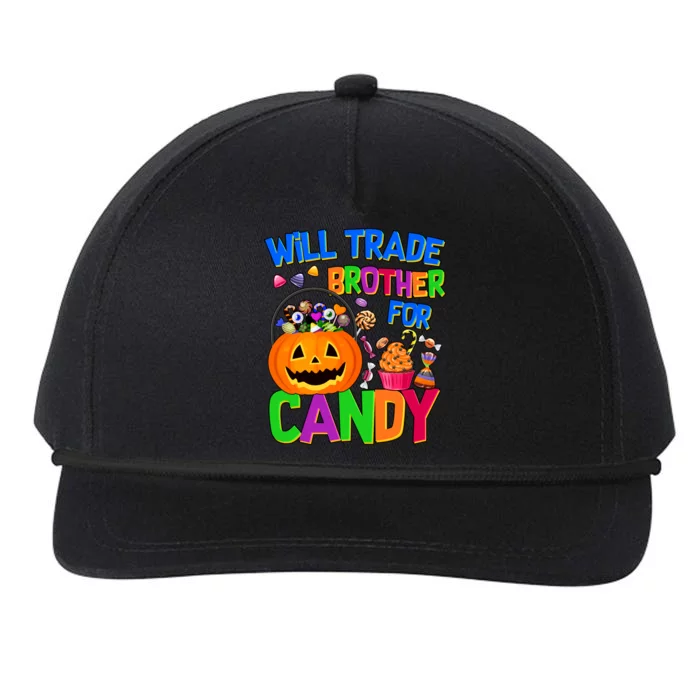 Will Trade Brother For Candy Funny Halloween Snapback Five-Panel Rope Hat