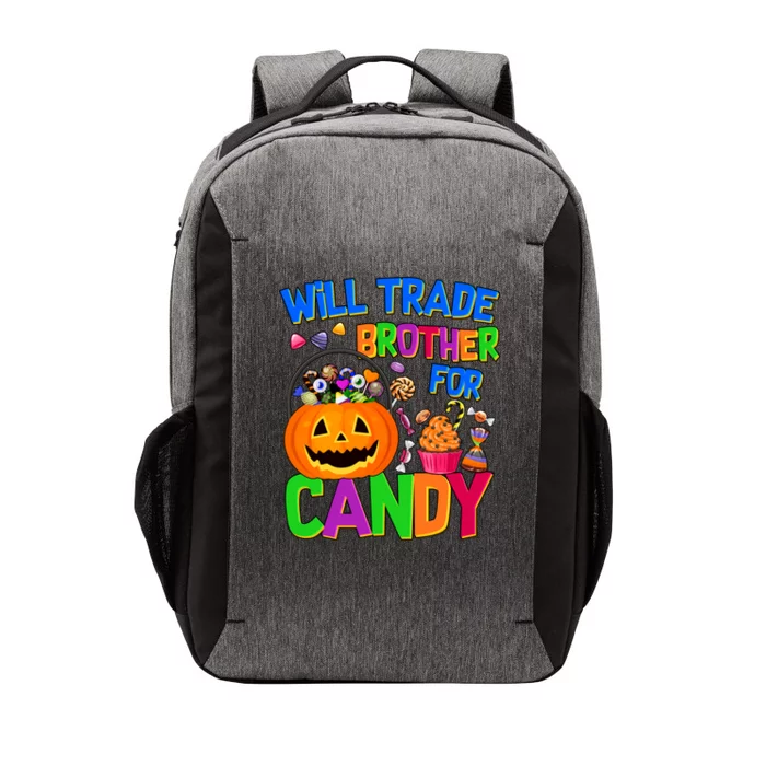 Will Trade Brother For Candy Funny Halloween Vector Backpack