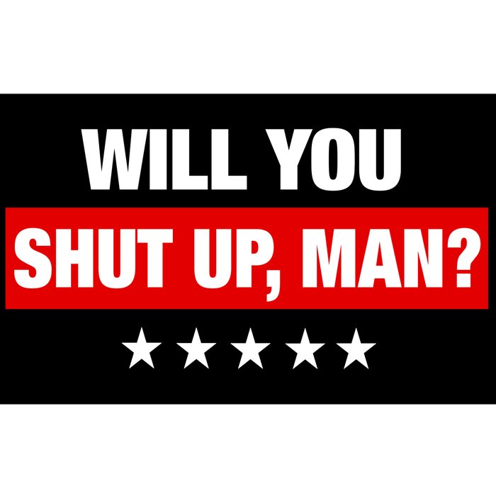 Will You Shut Up Man? Biden Quote Presidential Debate Bumper Sticker