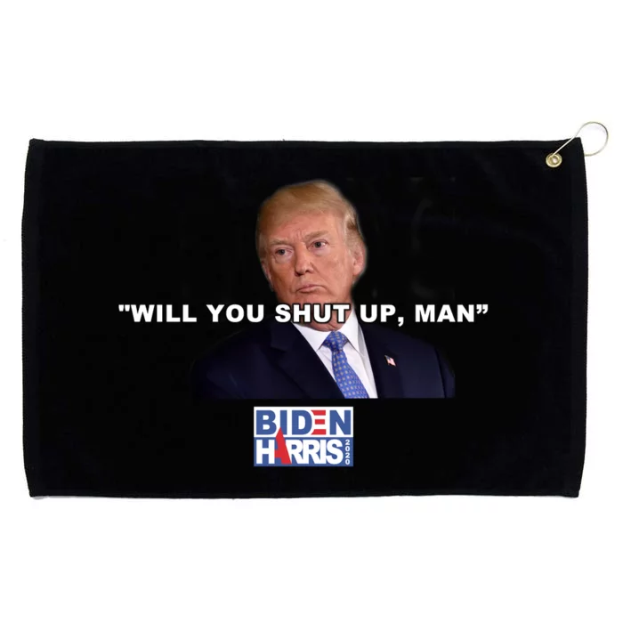 Will You Shut Up Man? Funny Anti Trump Grommeted Golf Towel