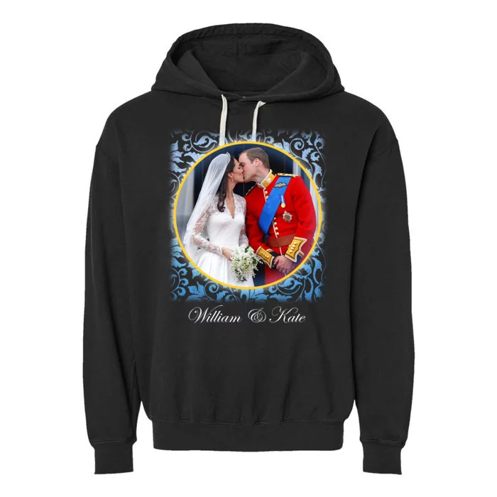 William & Kate Royal Wedding Photo Garment-Dyed Fleece Hoodie