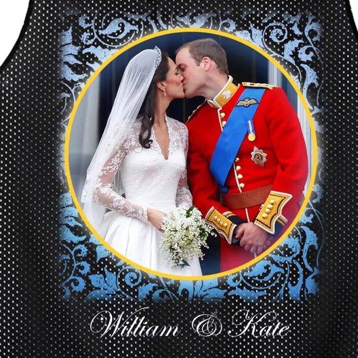 William & Kate Royal Wedding Photo Mesh Reversible Basketball Jersey Tank