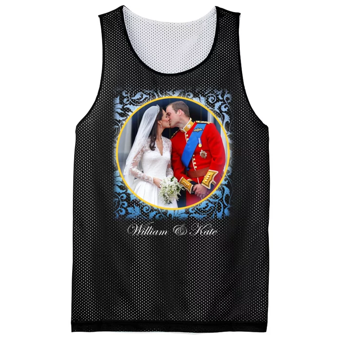 William & Kate Royal Wedding Photo Mesh Reversible Basketball Jersey Tank