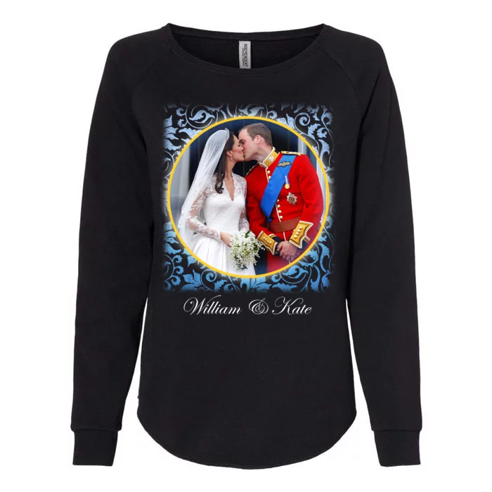 William & Kate Royal Wedding Photo Womens California Wash Sweatshirt