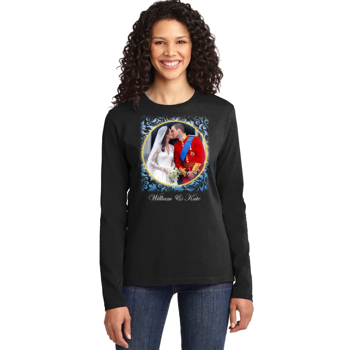 William & Kate Royal Wedding Photo Ladies Long Sleeve Shirt