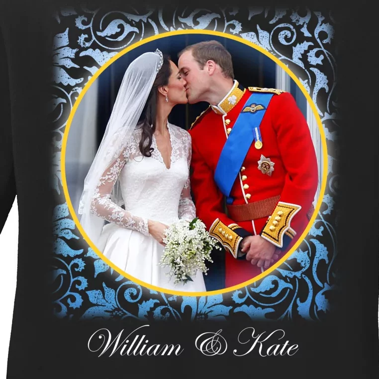 William & Kate Royal Wedding Photo Ladies Long Sleeve Shirt